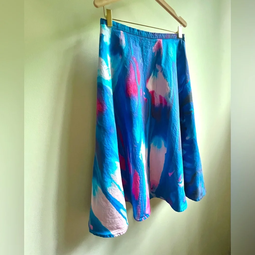 One Of A Kind Custom Print Artisan Designed Skirt